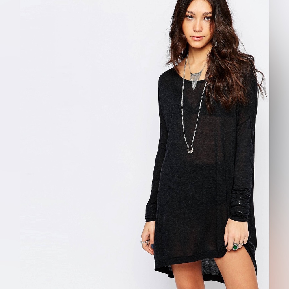 One Teaspoon Soho Wool Long Sleeve Dress Black Size XXS - Picture 3 of 14
